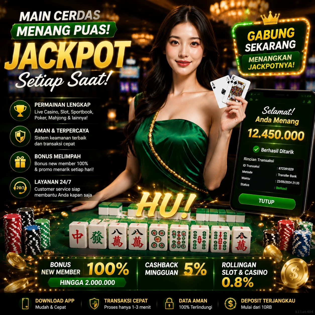 Tampilan antarmuka kilat404 APK v4.7.5 saat pengujian performa dan keamanan di perangkat Android
